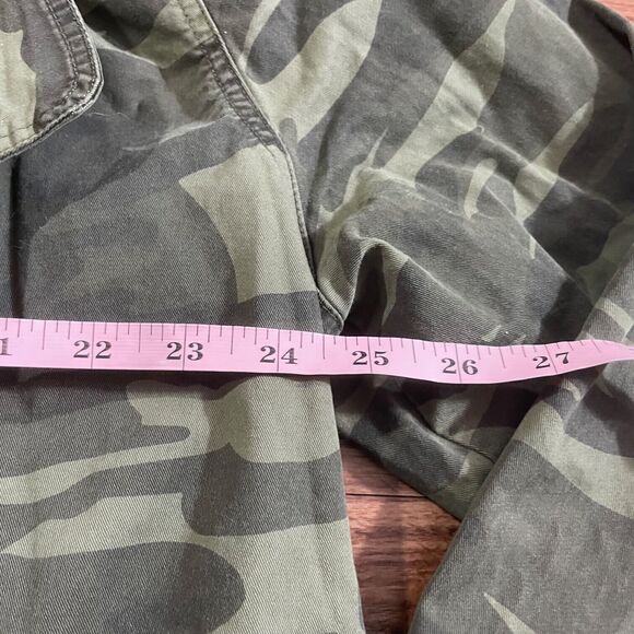 NWT Lucky Brand Womens Camo Belted Utility Jacket Size Large Olive Multi Green - Picture 8 of 12